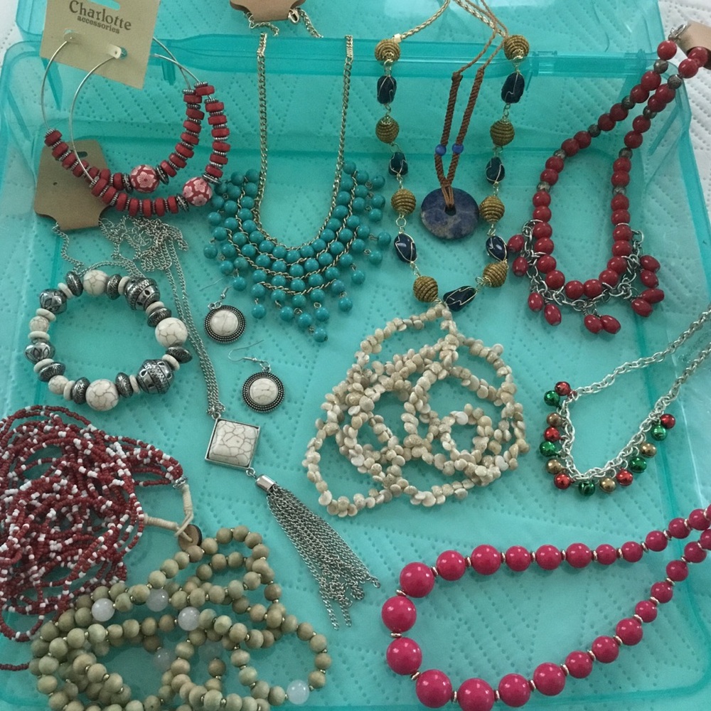 Mixed Beaded Jewelry Collection. Lot Bulk Resellers Crafters